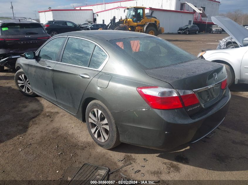 2014 Honda Accord Lx VIN: 1HGCR2F36EA257635 Lot: 38560057