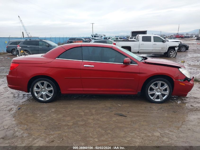 2010 Chrysler Sebring Limited VIN: 1C3BC6EV8AN122458 Lot: 38560104