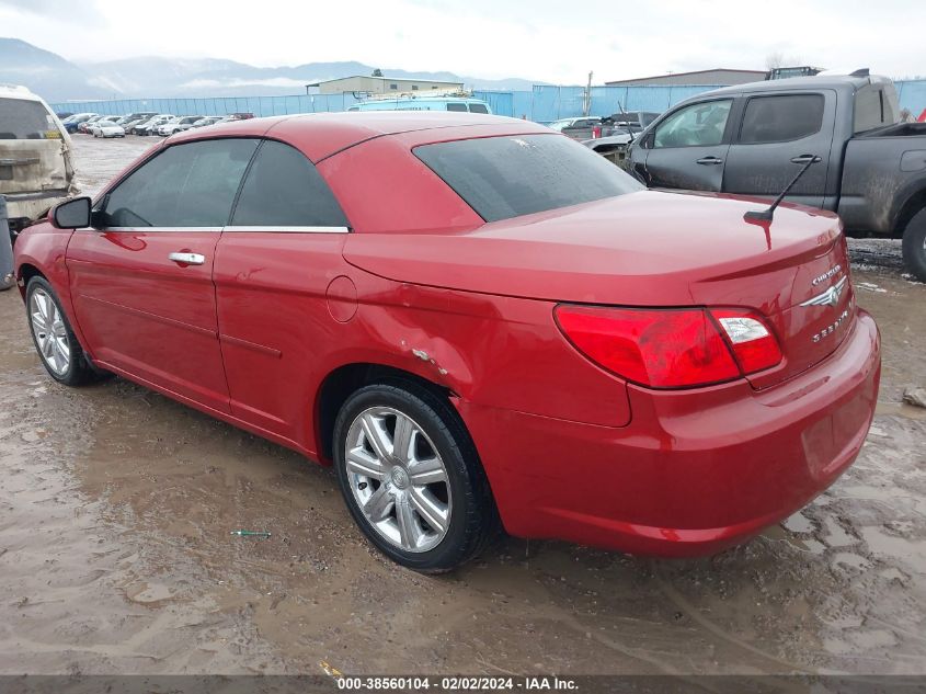 2010 Chrysler Sebring Limited VIN: 1C3BC6EV8AN122458 Lot: 38560104