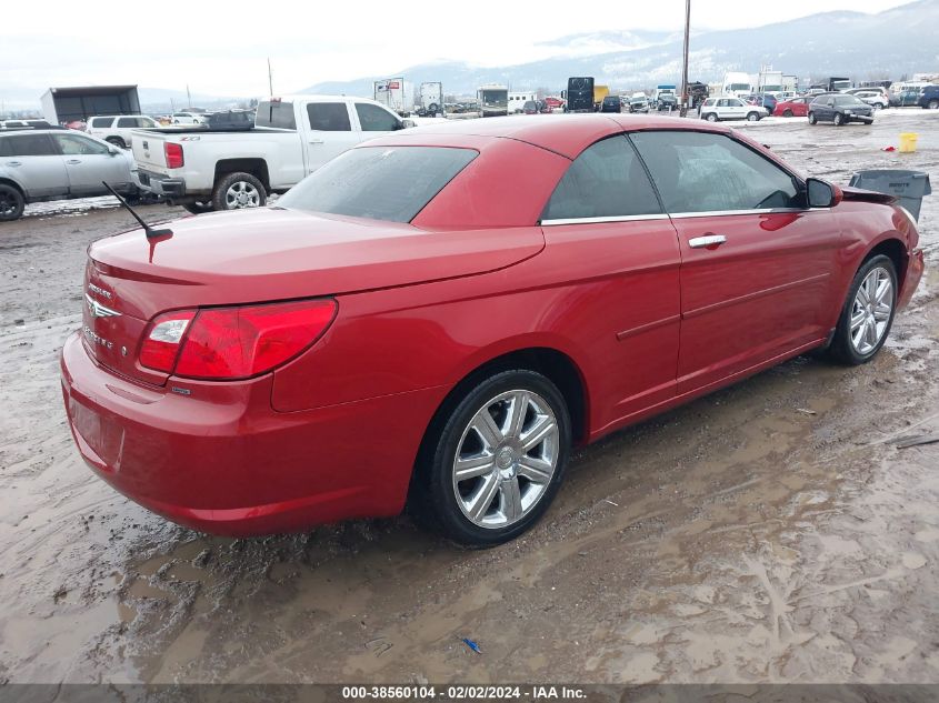 2010 Chrysler Sebring Limited VIN: 1C3BC6EV8AN122458 Lot: 38560104