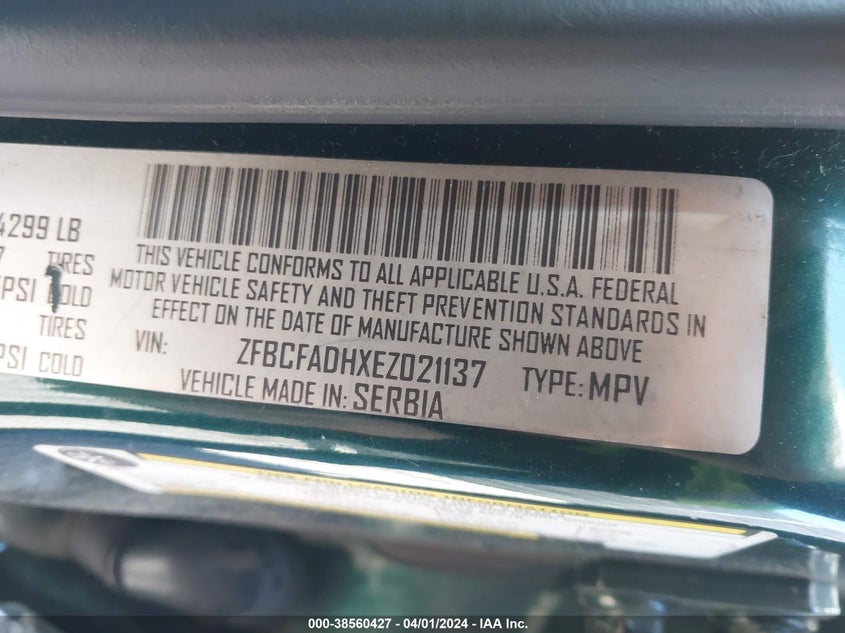 2014 FIAT 500L TREKKING - ZFBCFADHXEZ021137