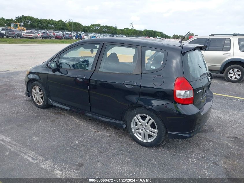 JHMGD38687S016005 2007 Honda Fit Sport