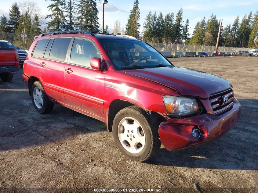 2006 Toyota Highlander Limited V6 VIN: JTEEP21A060140039 Lot: 38560558