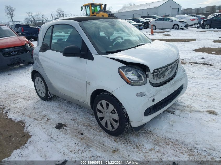 2017 Smart Fortwo Passion/Prime/Proxy/Pure VIN: WMEFJ5DA5HK171691 Lot: 38560583