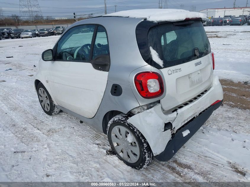 2017 Smart Fortwo Passion/Prime/Proxy/Pure VIN: WMEFJ5DA5HK171691 Lot: 38560583