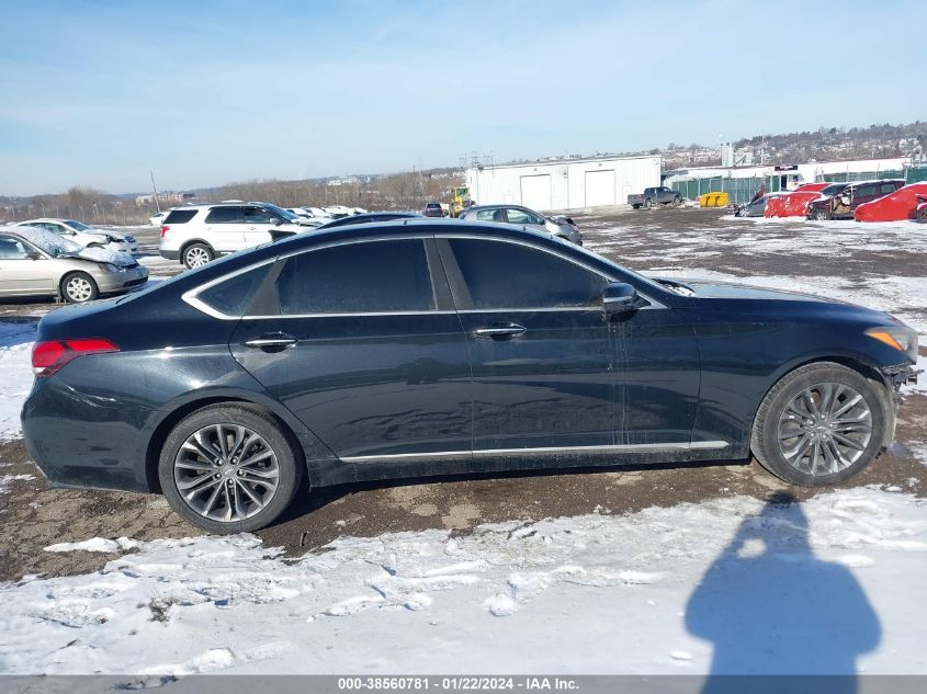 2015 Hyundai Genesis 3.8 VIN: KMHGN4JE7FU018512 Lot: 38560781