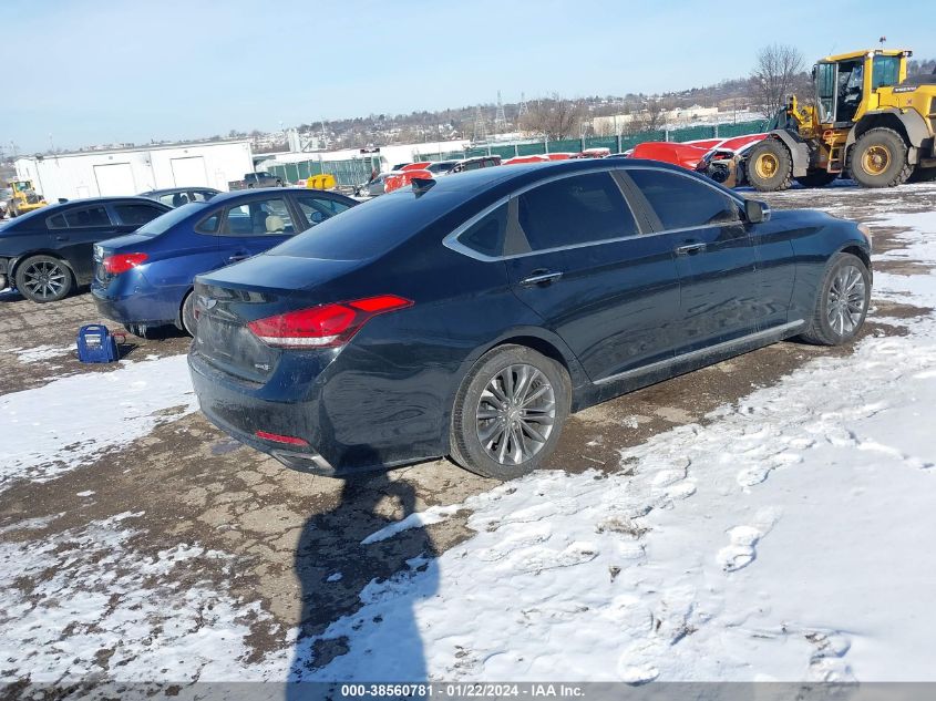 2015 Hyundai Genesis 3.8 VIN: KMHGN4JE7FU018512 Lot: 38560781