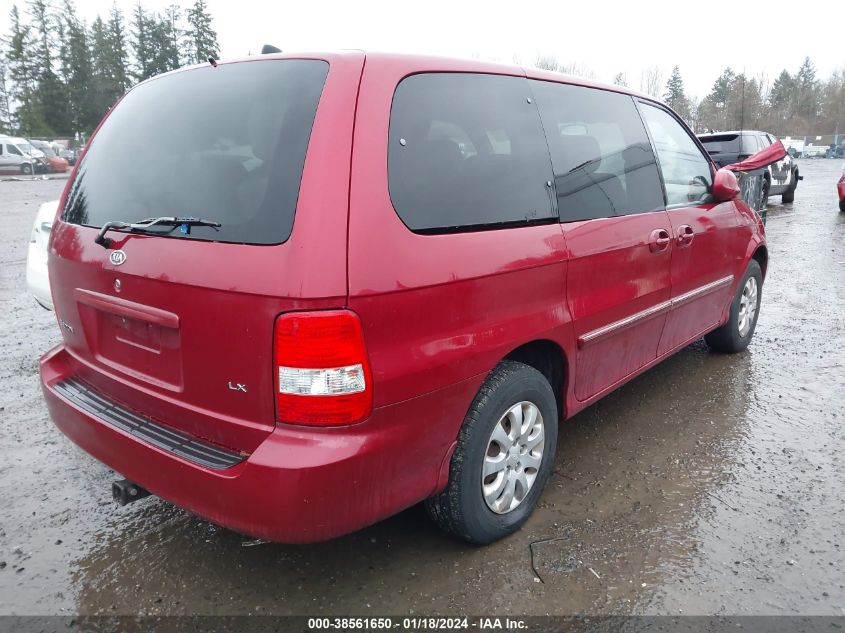 2004 Kia Sedona Ex/Lx VIN: KNDUP131946587650 Lot: 38561650