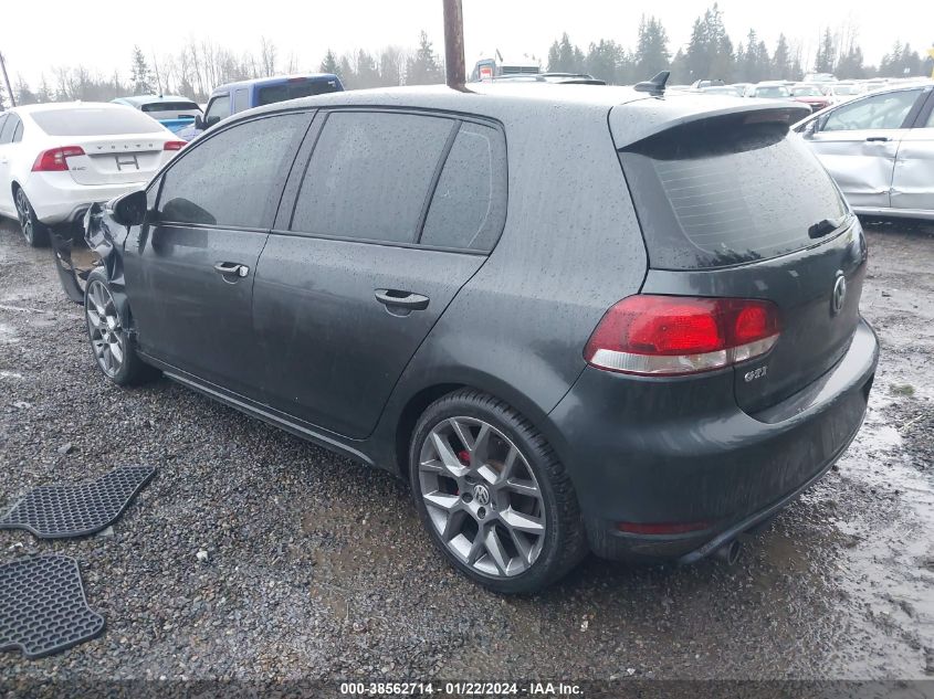 2013 Volkswagen Gti 4-Door VIN: WVWHV7AJ2DW127372 Lot: 38562714