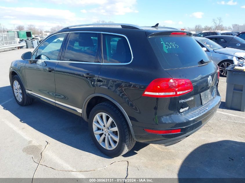 2012 Volkswagen Touareg Vr6 Sport VIN: WVGEF9BP5CD011801 Lot: 38563131