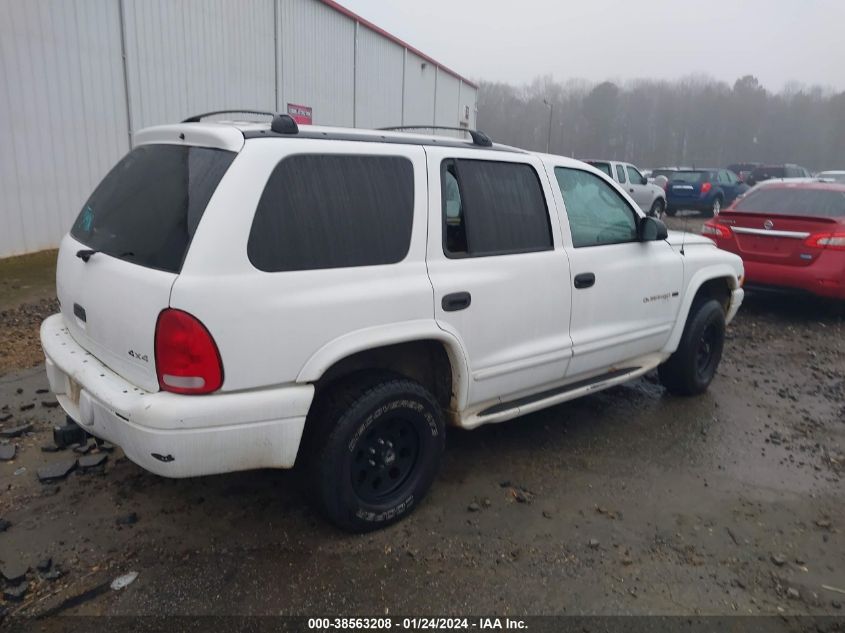 1999 Dodge Durango VIN: 1B4HS28Z1XF507344 Lot: 38563208