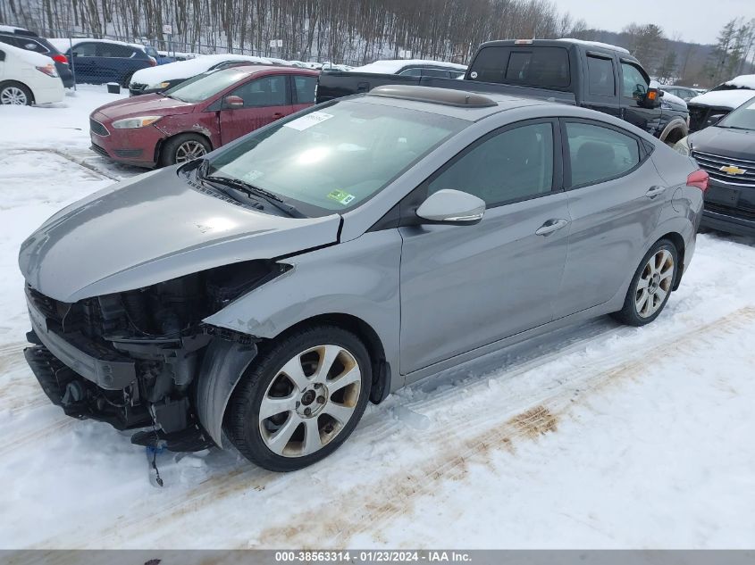 2013 Hyundai Elantra Limited (Ulsan Plant) VIN: KMHDH4AE2DU520206 Lot: 38563314