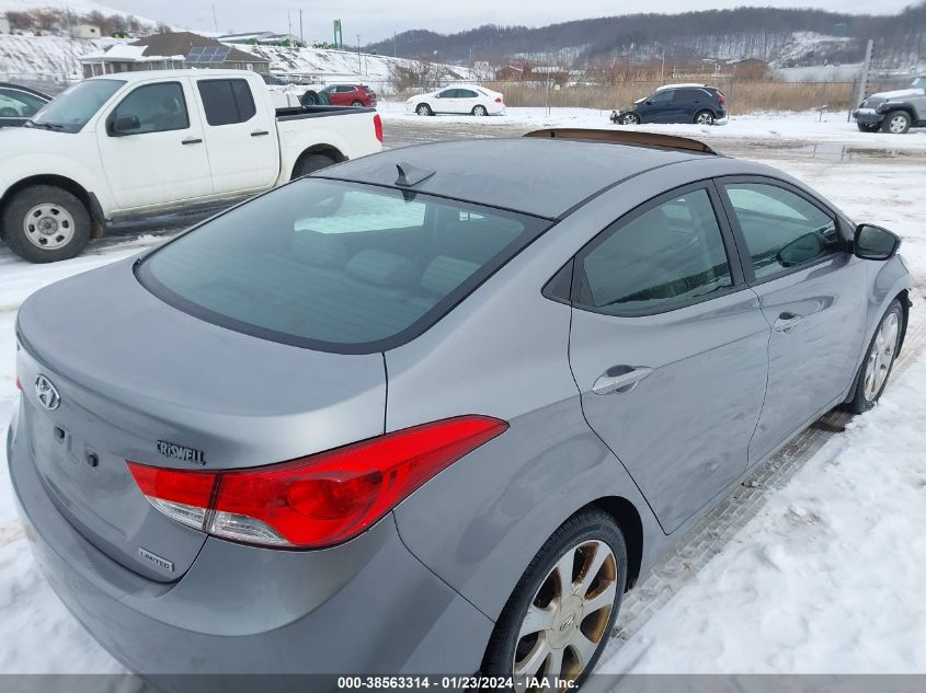 2013 Hyundai Elantra Limited (Ulsan Plant) VIN: KMHDH4AE2DU520206 Lot: 38563314