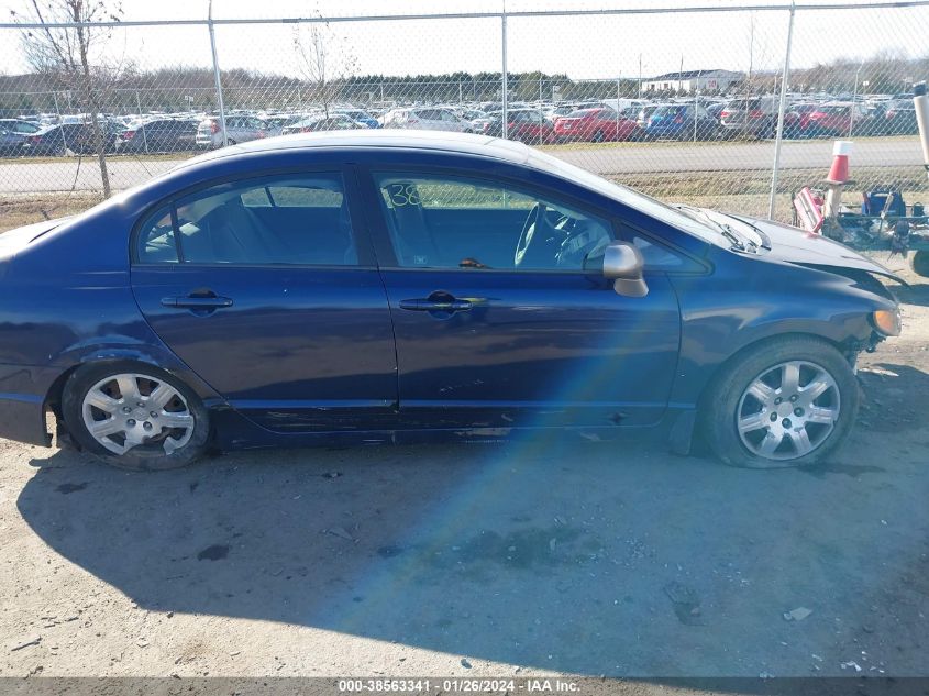 2007 Honda Civic Lx VIN: 1HGFA16537L041149 Lot: 38563341