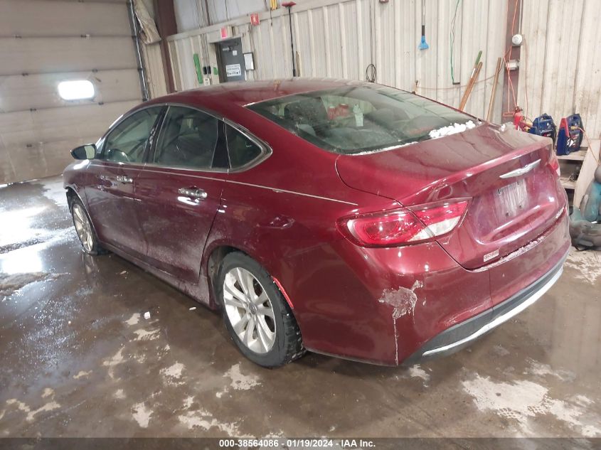 2015 Chrysler 200 Limited VIN: 1C3CCCAB1FN657329 Lot: 38564086