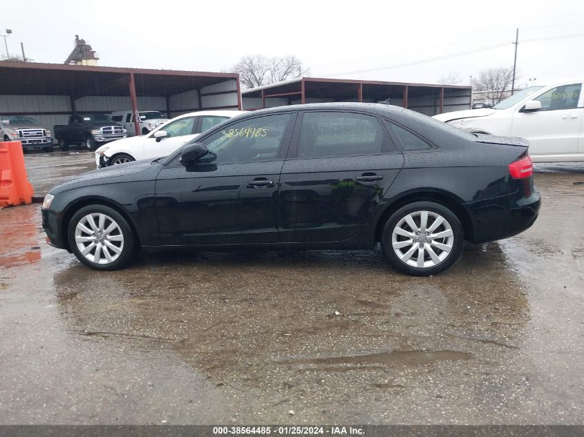 2013 Audi A4 2.0T Premium VIN: WAUDFAFL8DN034989 Lot: 38564485