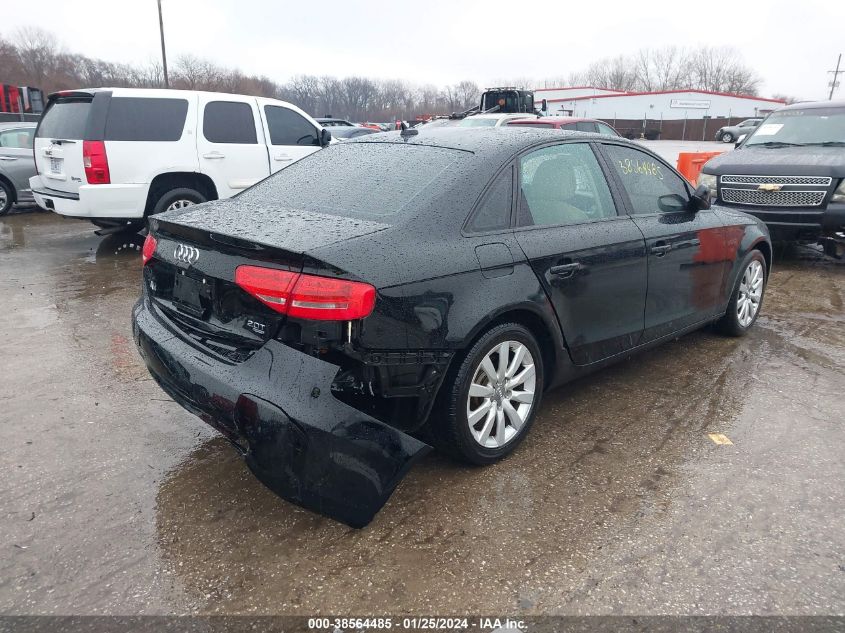 2013 Audi A4 2.0T Premium VIN: WAUDFAFL8DN034989 Lot: 38564485