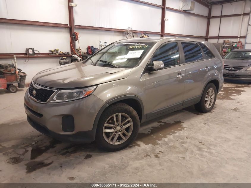 2014 Kia Sorento Lx VIN: 5XYKT3A62EG473260 Lot: 38565171