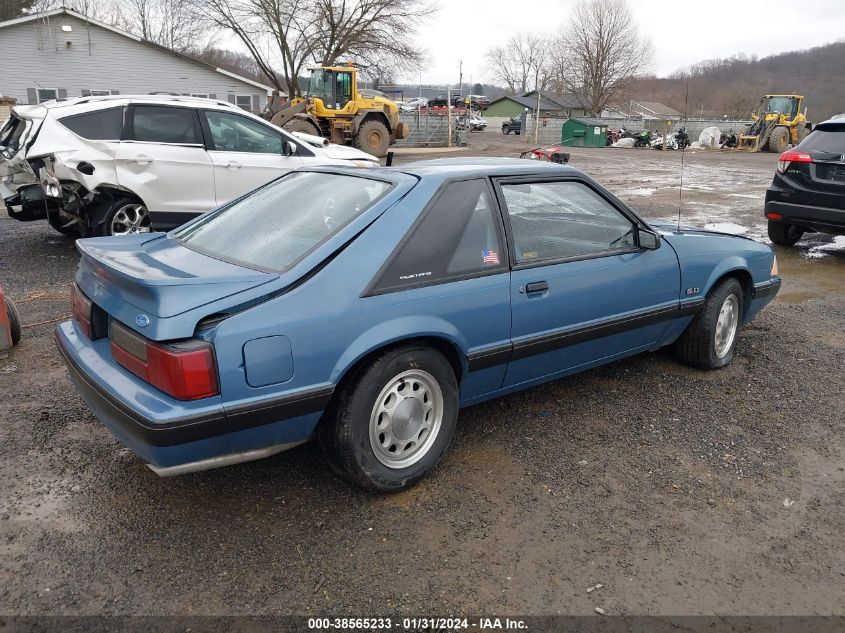 1987 Ford Mustang Lx VIN: 1FABP41E9HF154386 Lot: 38565233