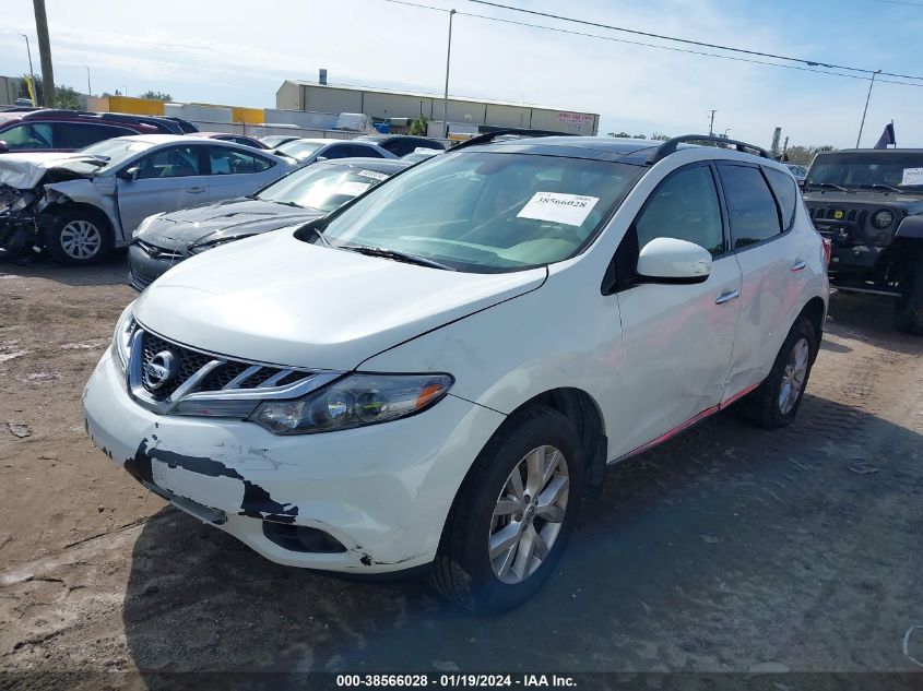 2014 Nissan Murano Sl VIN: JN8AZ1MU9EW406073 Lot: 38566028