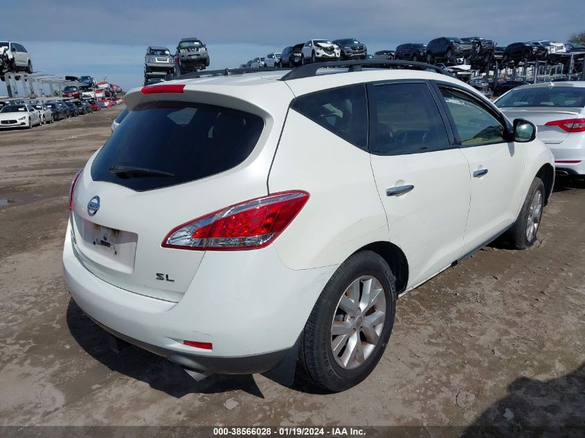 2014 Nissan Murano Sl VIN: JN8AZ1MU9EW406073 Lot: 38566028