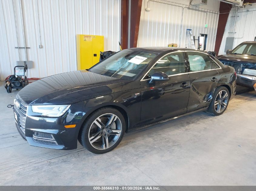 2017 Audi A4 2.0T Premium VIN: WAUENAF4XHN024812 Lot: 38566310