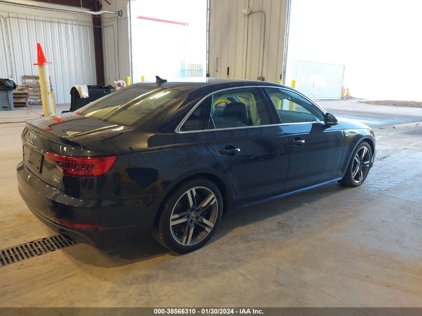 2017 Audi A4 2.0T Premium VIN: WAUENAF4XHN024812 Lot: 38566310