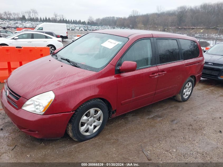 2007 Kia Sedona Lx VIN: KNDMB233076108736 Lot: 38566539