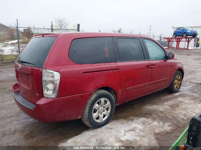 2007 Kia Sedona Lx VIN: KNDMB233076108736 Lot: 38566539