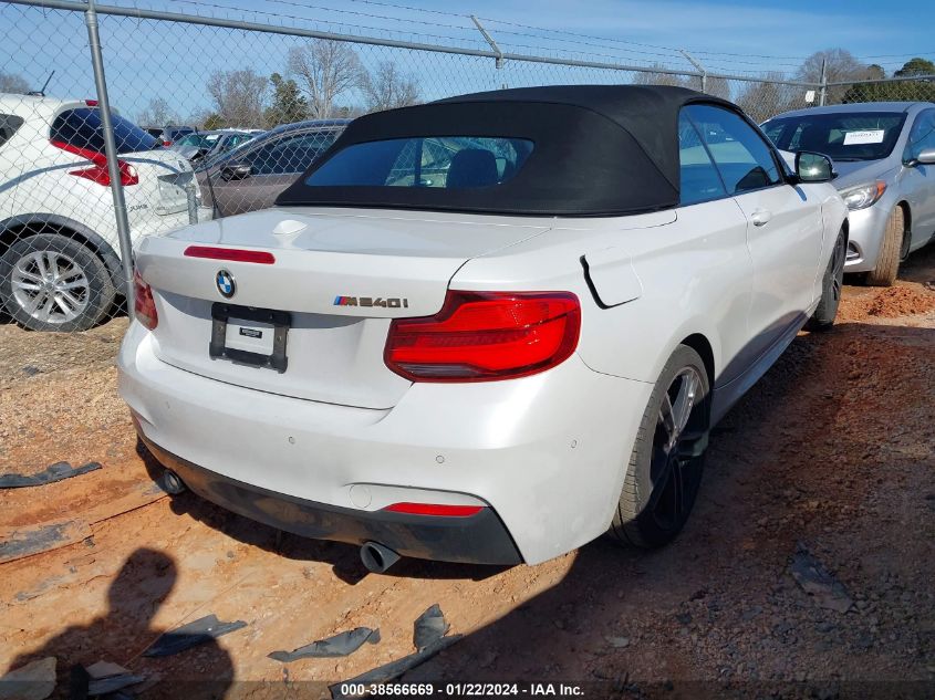 2018 BMW M240I VIN: WBA2N1C51JVC28455 Lot: 38566669