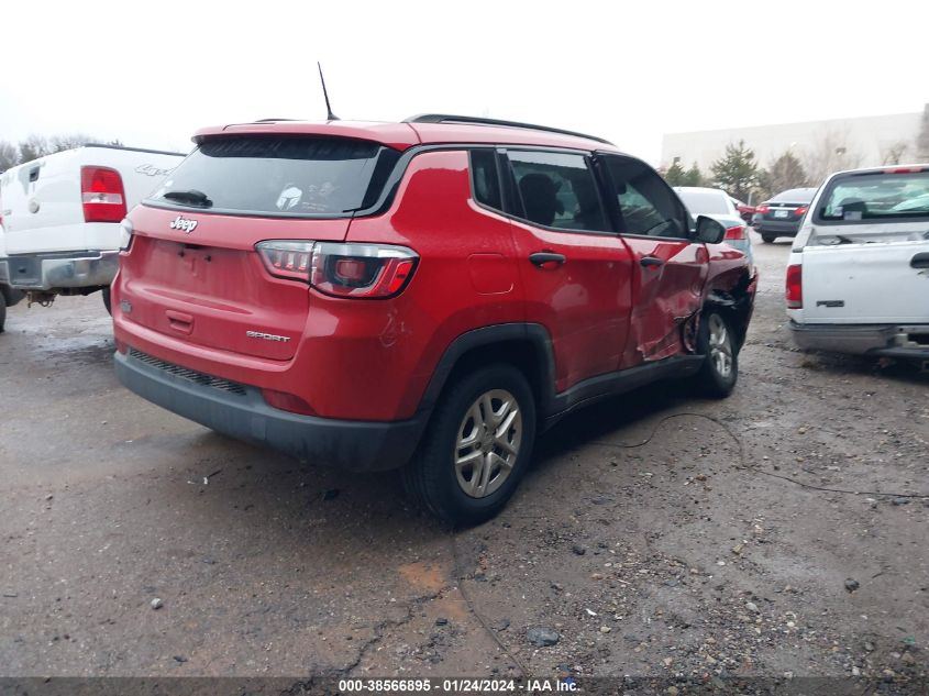 2017 Jeep New Compass Sport Fwd VIN: 3C4NJCAB2HT659846 Lot: 38566895