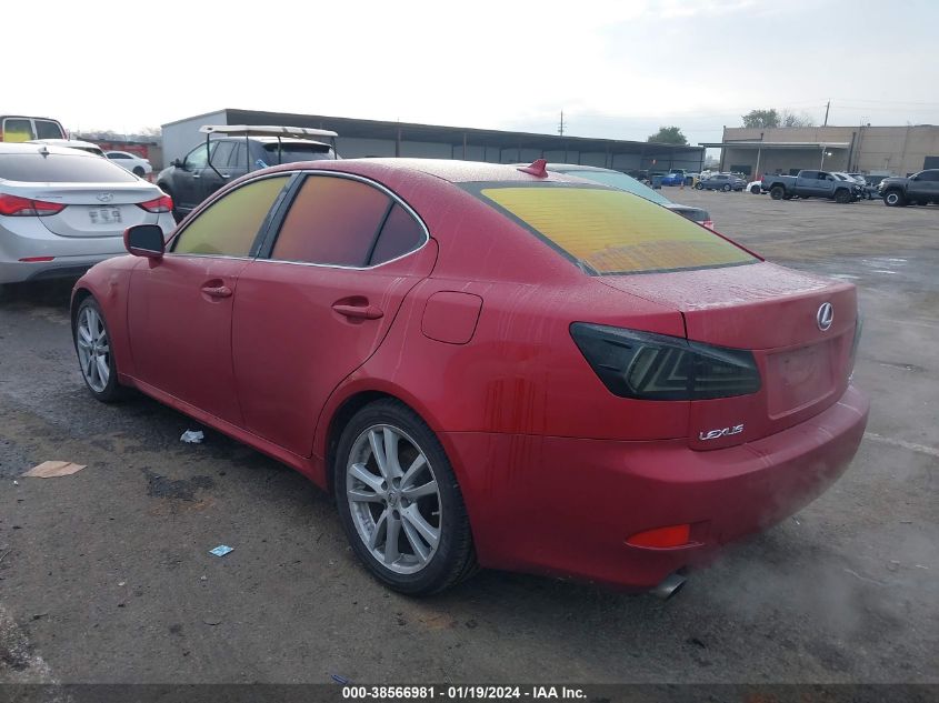 2007 Lexus Is 250 VIN: JTHBK262272042724 Lot: 38566981