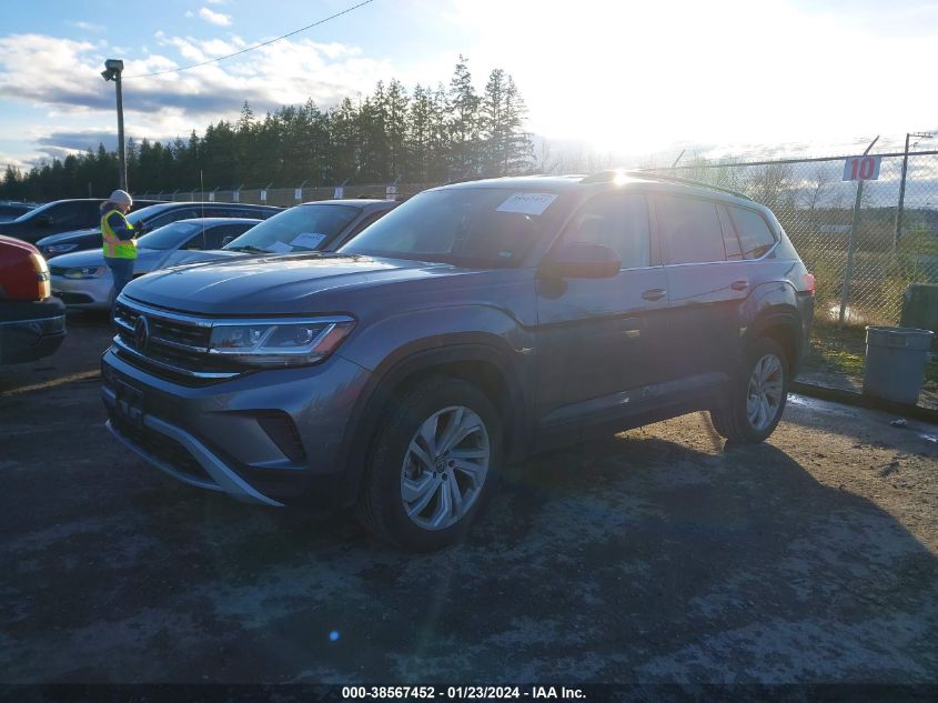 2021 Volkswagen Atlas 3.6L V6 Se W/Technology VIN: 1V2HR2CA5MC584696 Lot: 38567452