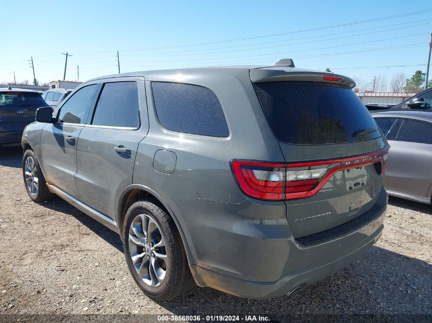 2020 Dodge Durango Gt Plus Rwd VIN: 1C4RDHDG3LC259683 Lot: 38568036