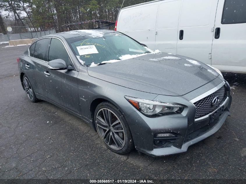 2014 Infiniti Q50 Hybrid Premium VIN: JN1AV7AR1EM700480 Lot: 38568517