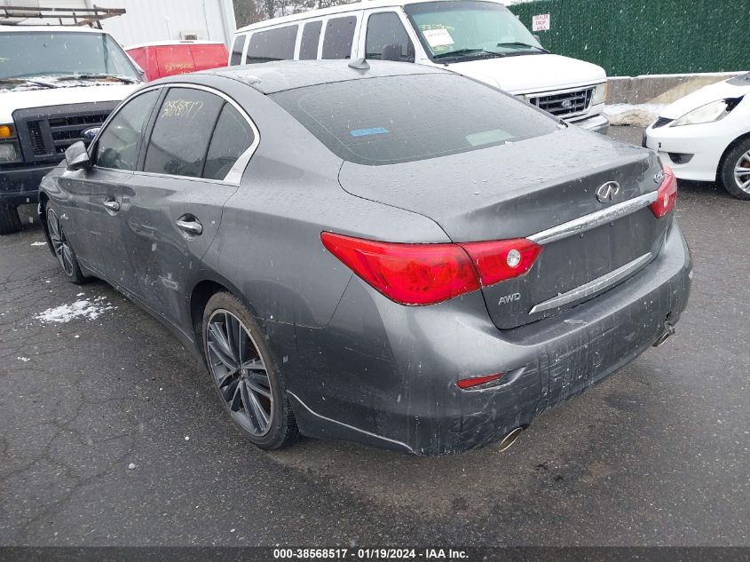 2014 Infiniti Q50 Hybrid Premium VIN: JN1AV7AR1EM700480 Lot: 38568517