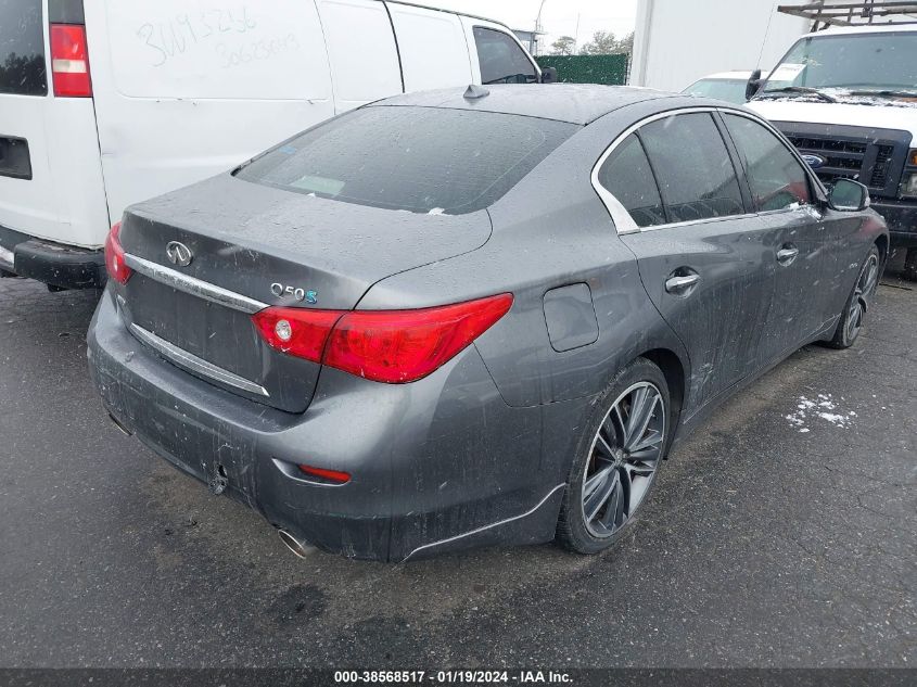 2014 Infiniti Q50 Hybrid Premium VIN: JN1AV7AR1EM700480 Lot: 38568517