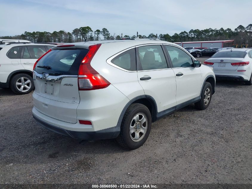 2015 Honda Cr-V Lx VIN: 5J6RM4H38FL037588 Lot: 38568580