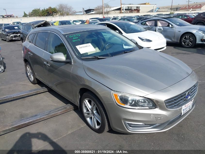 2015 Volvo V60 T5 Premier Plus VIN: YV140MEC2F1191719 Lot: 38568821