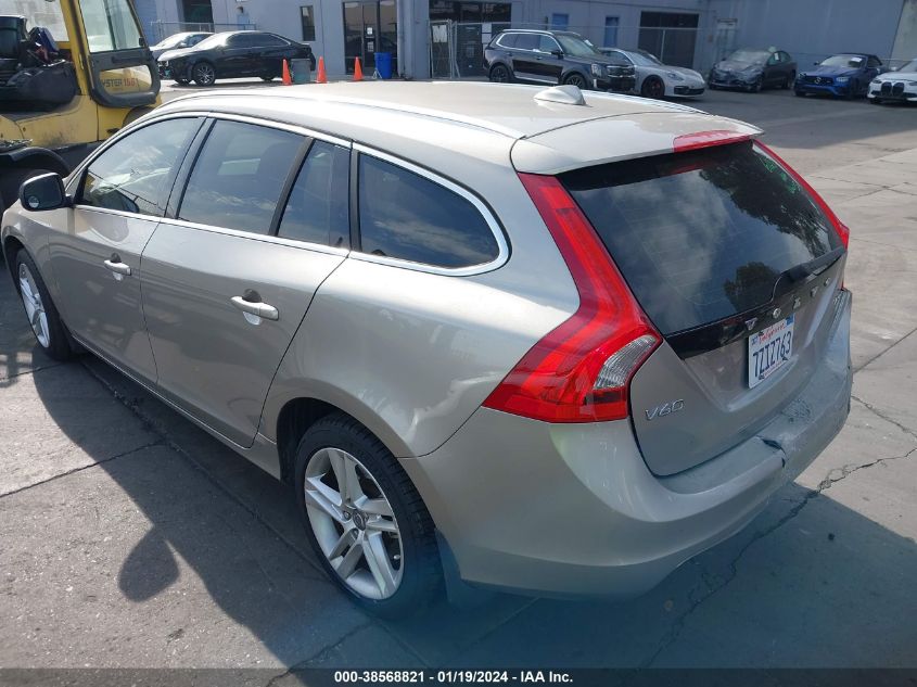 2015 Volvo V60 T5 Premier Plus VIN: YV140MEC2F1191719 Lot: 38568821