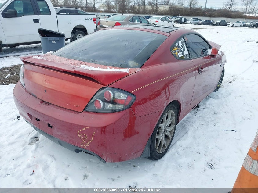 2007 Hyundai Tiburon Gt/Gt Limited/Se VIN: KMHHN66F17U257301 Lot: 38569090
