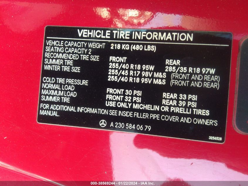 WDBSK75F73F006872 2003 Mercedes-Benz Sl-Class Base (A5)