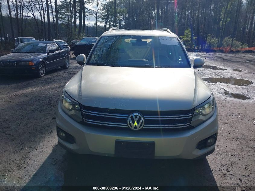 2013 Volkswagen Tiguan Sel VIN: WVGBV7AX9DW536474 Lot: 38569296