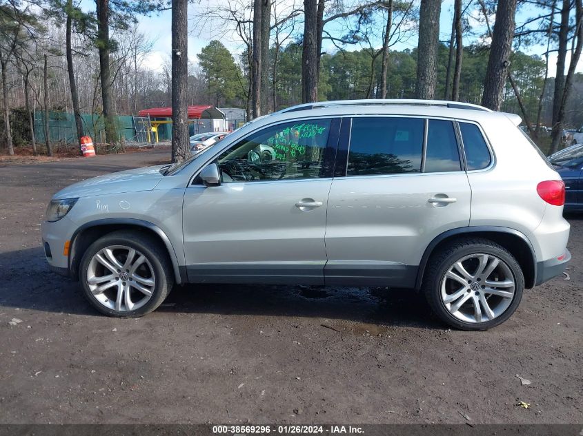 2013 Volkswagen Tiguan Sel VIN: WVGBV7AX9DW536474 Lot: 38569296