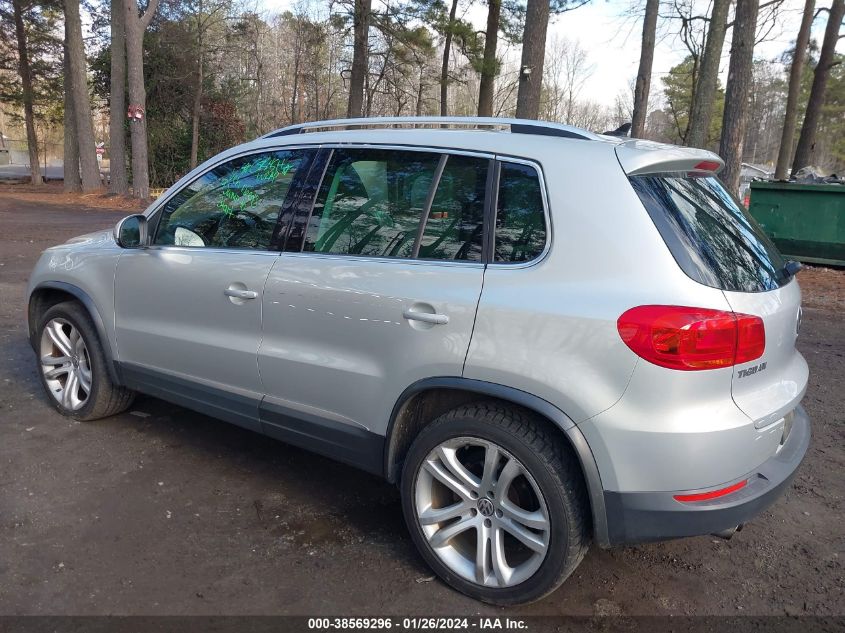 2013 Volkswagen Tiguan Sel VIN: WVGBV7AX9DW536474 Lot: 38569296