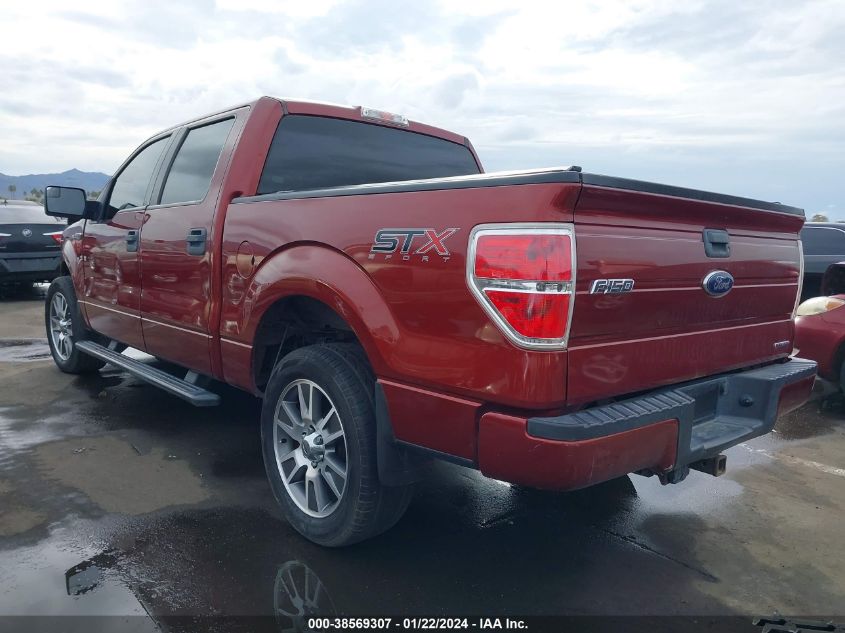 2014 Ford F-150 Stx VIN: 1FTFW1CFXEKD38922 Lot: 38569307