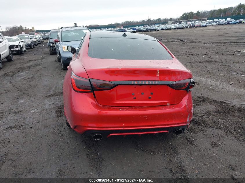 2021 Infiniti Q50 Sensory Awd VIN: JN1EV7CR2MM750236 Lot: 38569481