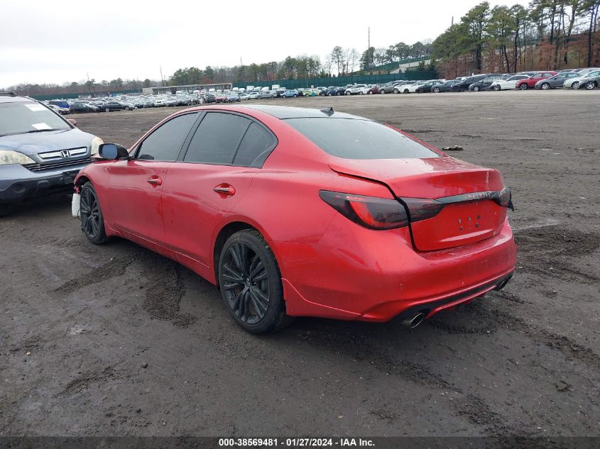 2021 Infiniti Q50 Sensory Awd VIN: JN1EV7CR2MM750236 Lot: 38569481