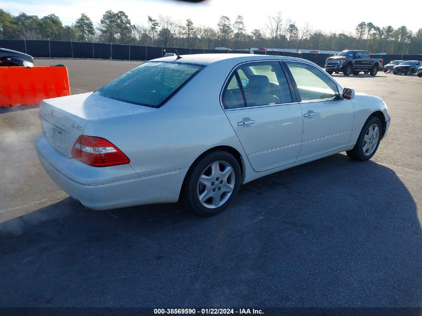 2004 Lexus Ls 430 VIN: JTHBN36F840128885 Lot: 38569590