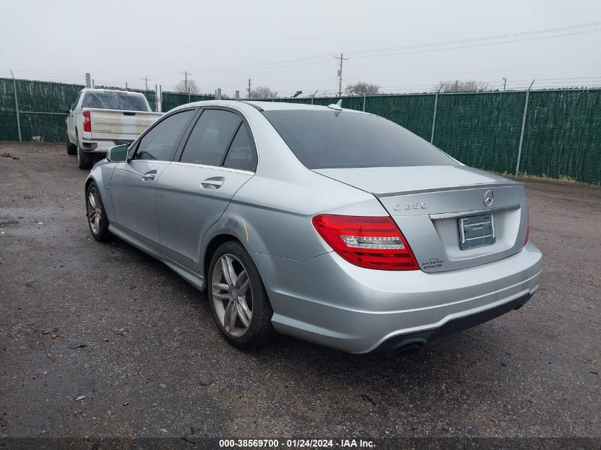 2012 Mercedes-Benz C 250 Luxury/Sport VIN: WDDGF4HB9CA616049 Lot: 39103087